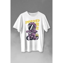 Motor Bike Kide Motocross Improved Japanese Japonca Baskılı Tişört Unisex T-shirt 001