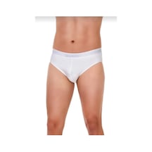 Yıldız 65 Erkek Beyaz Modal Kemerli Slip 6 Adet 001