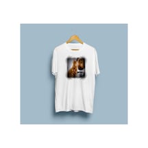 Bahriyeli Collection Oversize Seeing İs Believing Tasarım Unisex T-shirt Beyaz