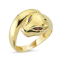 Kaplan Altın Yüzük Classic Gövdeli 14K Gold 416290754