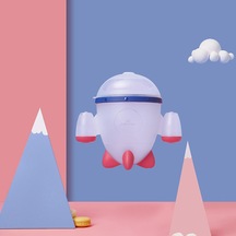 Bc Bebek Bakımı Dökülmeye Dayanıklı Petal Bebek Aperatif Sızdırmaz Silikon Saplı Gıda Saklama Bebek Besleme Kapları Roket Aperatifler Bardak