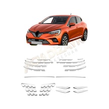 Renault Clio 5 2019+ Full Ön Krom Seti Sis Çıtası-panjur Alt Çıtalar-tampon Çıtası-panjur 2prç