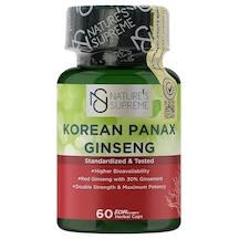 Natures Supreme Korean Panax Ginseng 60 Kapsül Aromasiz