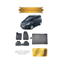Ford Courier 2014 Ve Sonrası Araca Özel 4d Premium Havuzlu Paspas Ve Bagaj Seti Hediyeli