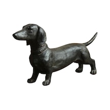 Homyl Reçine Köpek Heykeli Masaüstü Heykel Dekor Modern Ev 18 5 11cm