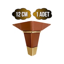 İrem Kahverengi Altın 12cm Plastik Ayak Mobilya Masa Ve Dolap Ayağı Kahverengi Altın 12cm 1 Adet Kahverengi