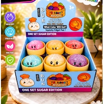 1 Adet Büyük Boy Simlistres Oyuncağı Squishy Yumuşacık Kawaii Sıkılabilir Oyuncak Çok  Renkli
