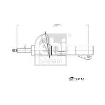 Febı 193112 Amortisör Ön Sol Ford Connect 02 2t14 18k001 Bk-9t16 18k001 Aa