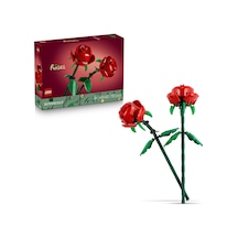 LEGO® Botanicals Gül 40460 – Yetişkinler için Uzunluğu Ayarlanabilen, 2 Gül İçeren Dekoratif Çiçek Modeli Yapım Seti (120 Parça)