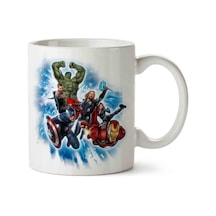 Captain America Thor Hulk Superhero Avengers İki Tarafı Baskılı Kupa Bardak.jpg