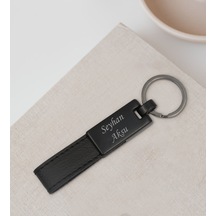 BK Gift Kişiye Özel İsimli 2407 Metal Suni Deri Anahtarlık