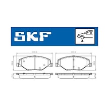 Skf Vkbp80628 Fren Balatası Ön Skoda Fabia 11/11 6ru698151-6ru698151a-6ru698151