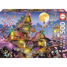 Educa 500 Parçalık Peri Evi Fantastik Puzzle - 19554 - Fairy House