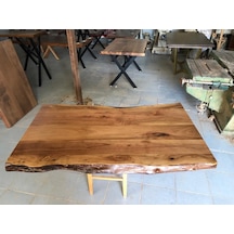 Bintaşmobilya Ceviz Ağacı Kütük Masa Üstü 140X80.Cm