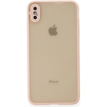 Apple Uyumlu iPhone X Kılıf Montreal Silikon Kapak Pembe,