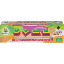 Kr006 Woodoy Renkli Geometrik Şekiller -karsan Oyuncak