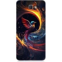 Samsung Galaxy J7 Prime Uyumlu Renkli Kuş Desenli Silikon Kılıf