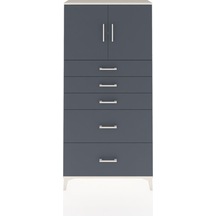 Arges Dolap 2 Raflı 5 Çekmeceli 2 Kapaklı 88x30x182 Aytaşı-an... Aytaşı