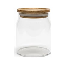 500 Ml Akasya Kapak Kavanoz Şeffaf