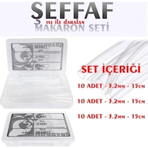 Şeffaf Makaron Kablo Seti