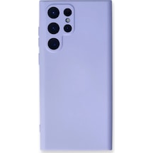 Newface Samsung Galaxy S24 Ultra Kılıf Nano İçi Kadife Silikon - Lila