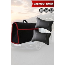 Daewoo Racer Uyumlu Siyah Renk Koltuk Yastığı Bagaj Çantası Lüks Model