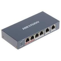 Hikvision DS-3E0106P-E-M 4 Portlu 10-100 4 Port Poe 35 W Hızlı İnternet Switch