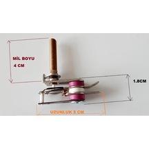 Fullyedek 4 Cm Tost Makinesi Termostat , Mil Uzunluğu 10 Amper