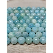 Bileklik Boy Amazonit Taşı Royal Quality Yarım Dizi 8mm 18cm Uzunluğundadır Çok Renkli