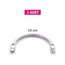 Gizli Metal Oval Çanta Bursu 3 Adet - 19 Cm - Metal Çanta Aparatı Çanta Aksesuarı Çok Renkli