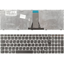Lenovo Uyumlu G50-30, G50-45, G50-70, G50-80, G51-35, G70-35, G70-70, Z50-70 Notebook Klavye (Gümüş TR) ( Pars power ) Gümüş Çerçeveli 374051