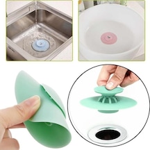 Basmalı Silikon Lavabo Tıkacı Küvet Banyo Gider Tıkacı Tıpası Süzgeçli Silikon Diğer