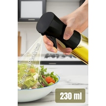 Püskürtmeli Sprey Yağdanlık Cam Şişe - Izgara Fritöz Salata Yağ Püskürtücü 230 Ml Beyaz Diğer