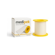 Medi İpek Medi-ıpek Tıbbi Ipek Flaster 5m X 5cm Sargı Bezi Hipoalerjenik, Cilt Dostu Medikal Flaster