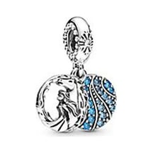 Fubena Frozen Elsa Disk Charm Gümüş
