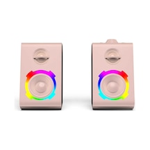 Soaiy SH20 Taşınabilir Kablosuz Bluetooth Gaming Hoparlör RGB Oyuncu Hoparlörü Şeffaf Tasarım - ZORE-219596