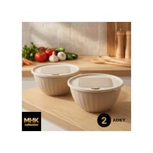 2'li Set Bej Hazneli Kapaklı Rende 2.5 Lt Diğer