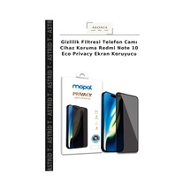 Gizlilik Filtresi Telefon Camı Cihaz Koruma Redmi Note 10 Eco Privacy Ekran Koruyucu