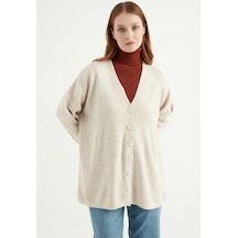 Basic Düğmeli Taş Hırka 23aj0054taş Taş