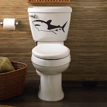 Wc Klozet için Köpek Balığı Sticker Yapıştırma Md2