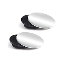 Qingmipy Araba İçi Geniş Görüş Açısı Kör Nokta Ayna, Cam Kenarsız 360 Derece Döner, Geri Vites Ve Sürücü Güvenliği İçin 2 Adet Küçük Yuvarlak Ayna