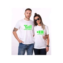 Tshirthane Signal Power Aşkın Gücü Sevgili Kombinleri Tshirt Beyaz
