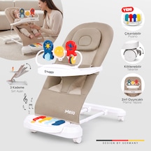 Melo 3in1 Piyanolu Oyuncaklı Tekerlekli Sallanabilir Ana Kucağı