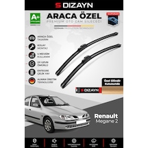 S-dizayn Renault Megane 1 Ön Cam Silecek Seti 1996-2002 Premium Araca Özel 55-50 Cm A+ Kalite