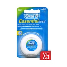Oral-B Essential Floss Naneli ve Mumlu Diş İpi 50 M x 5 Adet