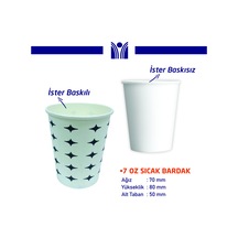 7 Oz Karton Bardak 1 Koli 3000 Adet