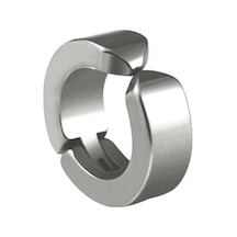 Erkek Küpesi - 1 Adet Çelik Kıstırmalı Küpe Paslanmaz Atmaz Çelik Gümüş Renk Küpe Altın