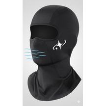 Flex Premium Reflektörlü Siyah Kar Maskesi Model 214 Balaklava Balaclava Motorsiklet Scooter Bisiklet Spor