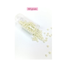 Dökme Cam Kum Boncuk Büyük Boy 6/0 4 Mm - 60 Gram - Krem - Bnc107 Diğer