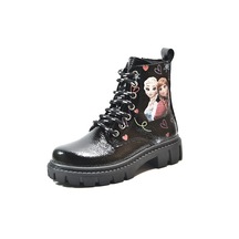 Onlo Ayakkabı Fr.0224 Siyah Fermuarlı Kız Çocuk Postal Bot